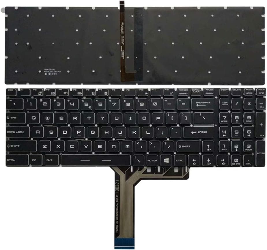 New Laptop Replacement Keyboard Fit MSI GE62-6QF GE62-6QE GE62-6QC GE62-6QL GE62-6QD US Layout
