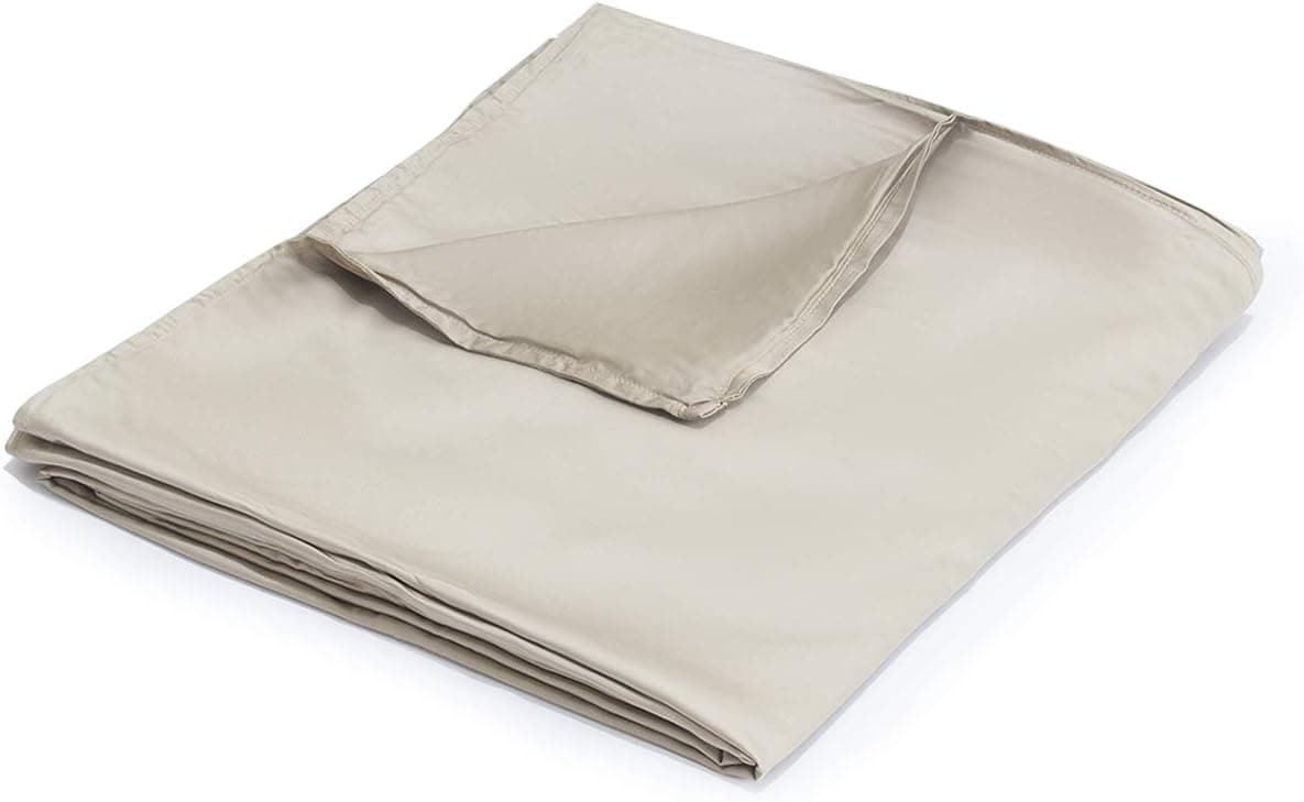 Removable Duvet Cover for Weighted Blanket | 60x80 - Queen Size |Cooling Bamboo | Machine Washable,Just Duvet Cover
