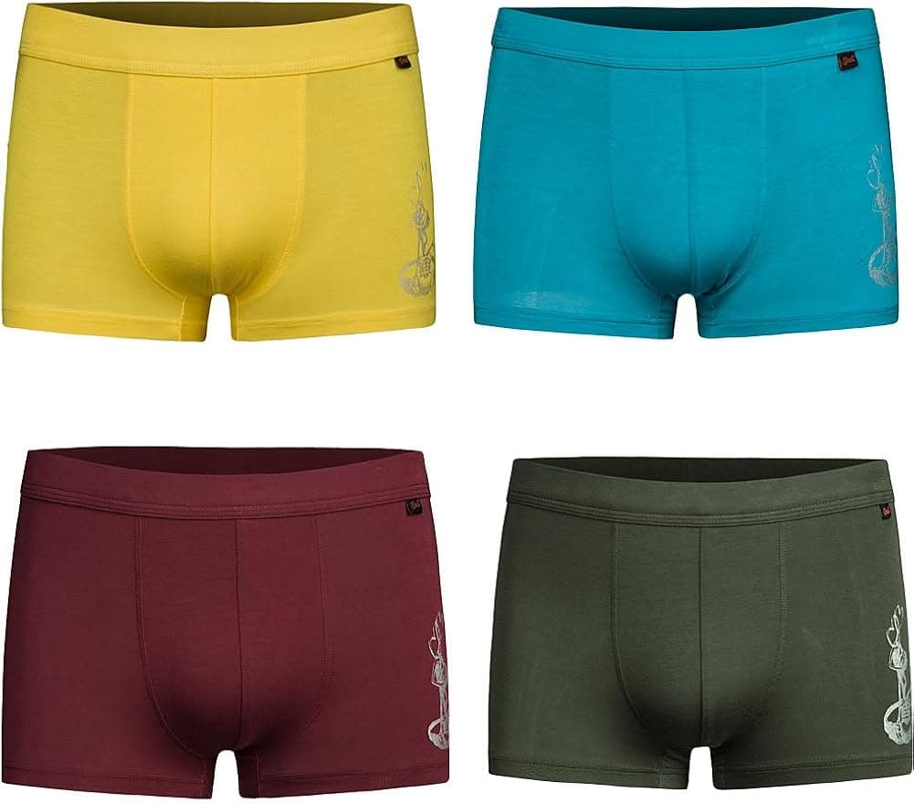 JINSHI Men's Stretch Boxer Brief Underwear Trunk