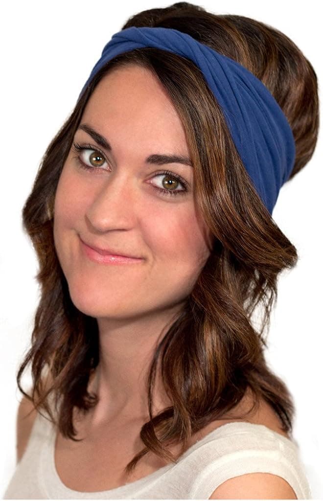 KOOSHOO Organic Twist Headband - Boho Turban Head Wrap - Doubles as a Dust Mask - Durable, Eco-Friendly Accessory - Versatile Design to Wear Your Way - Perfect for Yoga, Travel, Sports & Everyday