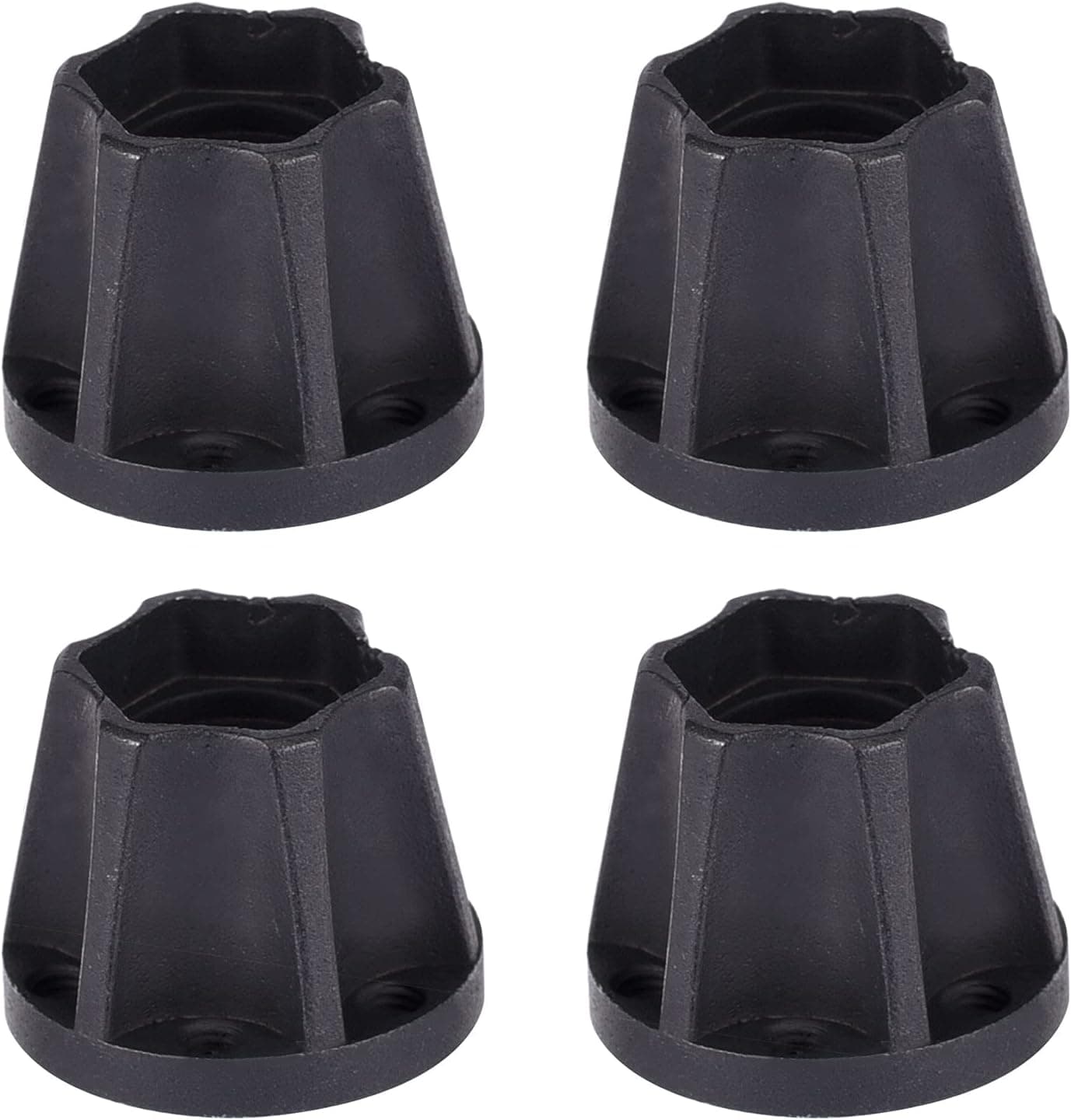 kingsea 4Pcs/Set Aluminum 12mm Wheel Hex Hub Longer Adapter Extended Compatible with Axial Scx10 Trx4 1/10 RC Crawler Wheel Rim (Black, 18mm)