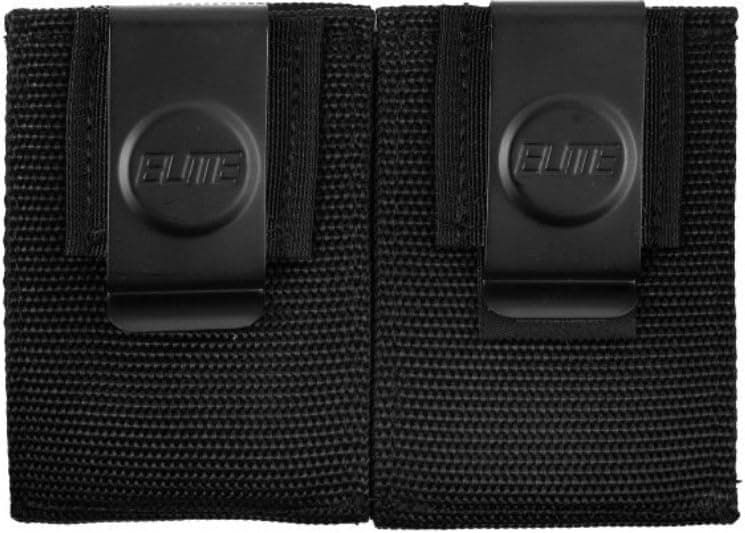 Elite Survival Systems Dual Open Mag Pouch W/Clip Elite Survival Systems DOMPL Dual Open Mag Pouch W/Clip Black