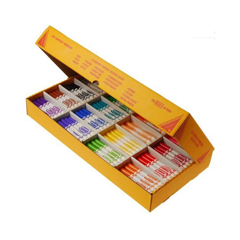 Crayola Classpack Markers, Markers Bulk, Set of 16 Colors with 16 Markers Each Ideal for Classrooms, School, Daycare