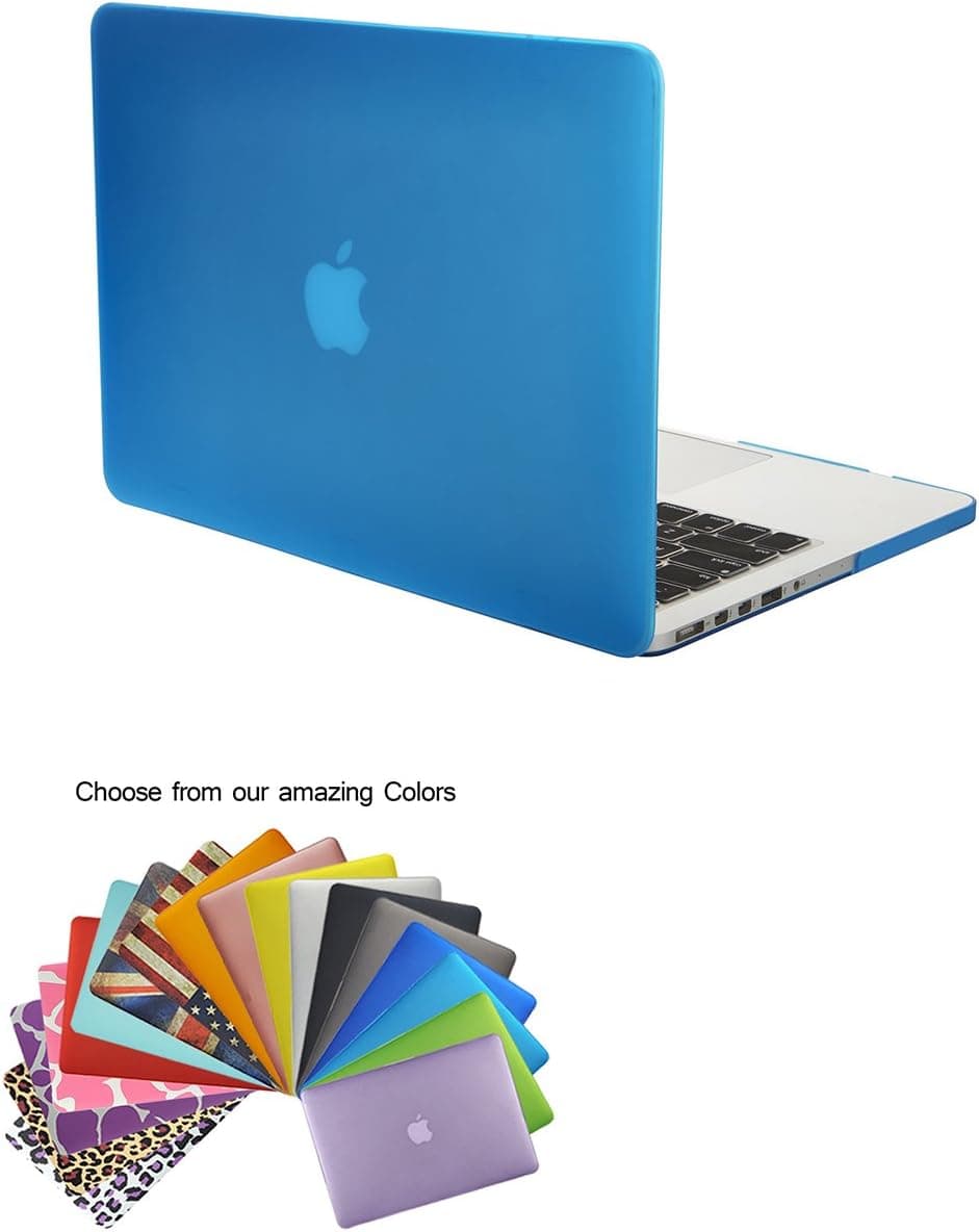 TECOOL MacBook Pro 13 inch Retina Case, Hard Plastic MacBook Case (Light Blue)