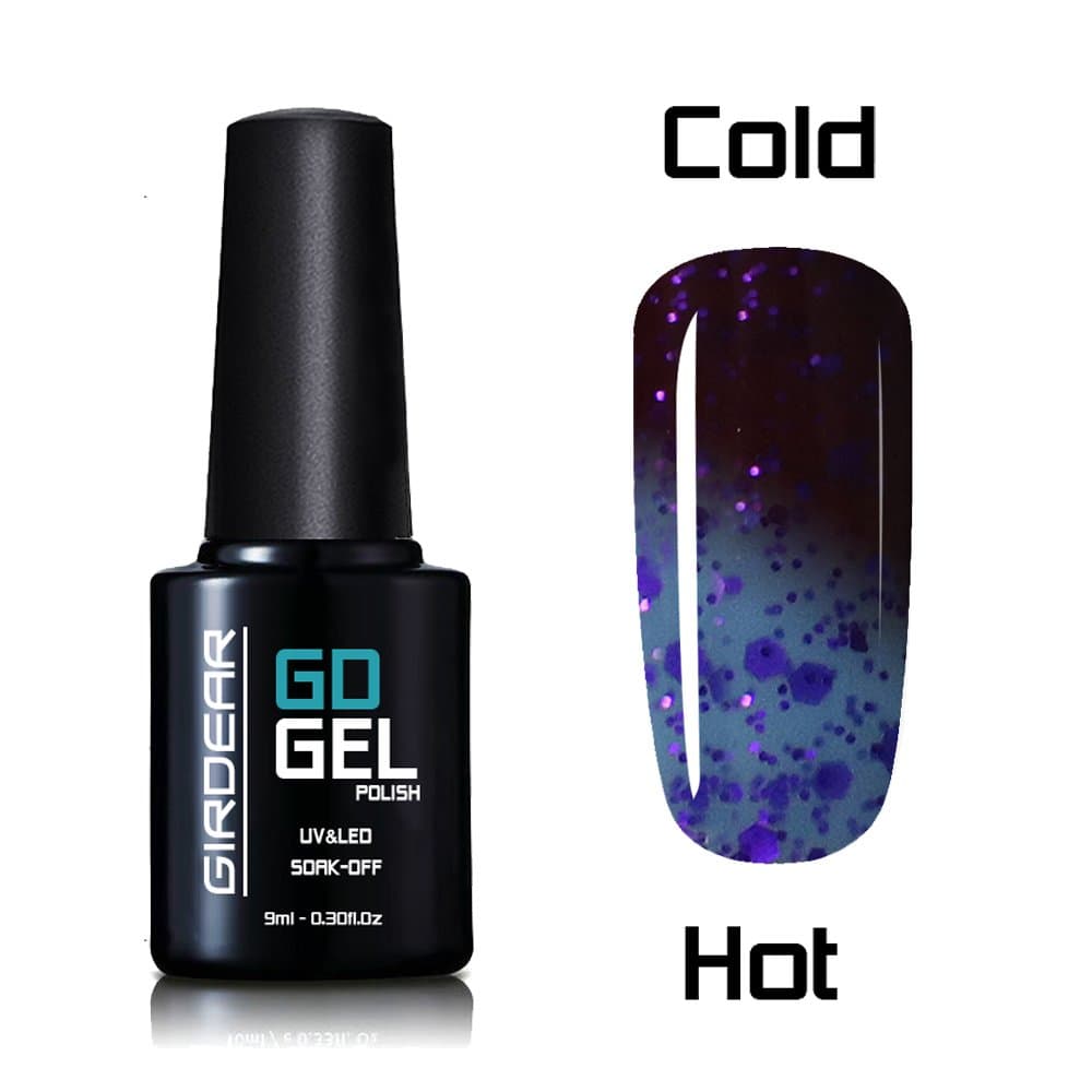 Girdear Chameleon Thermal Color Changing Gel Polish Soak Off Nail Art Manicure 5010