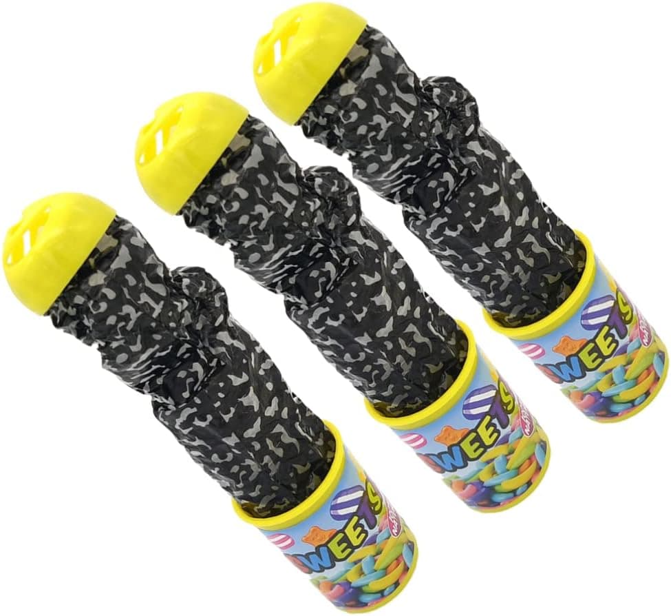 3pcs Snake Can Jump Spring Snake Chip Snake Prank Sweet Candy Can Snake Trick Toy April Fool Day Jokes in A Can Gag Gift Prank Carnival Party Supplies
