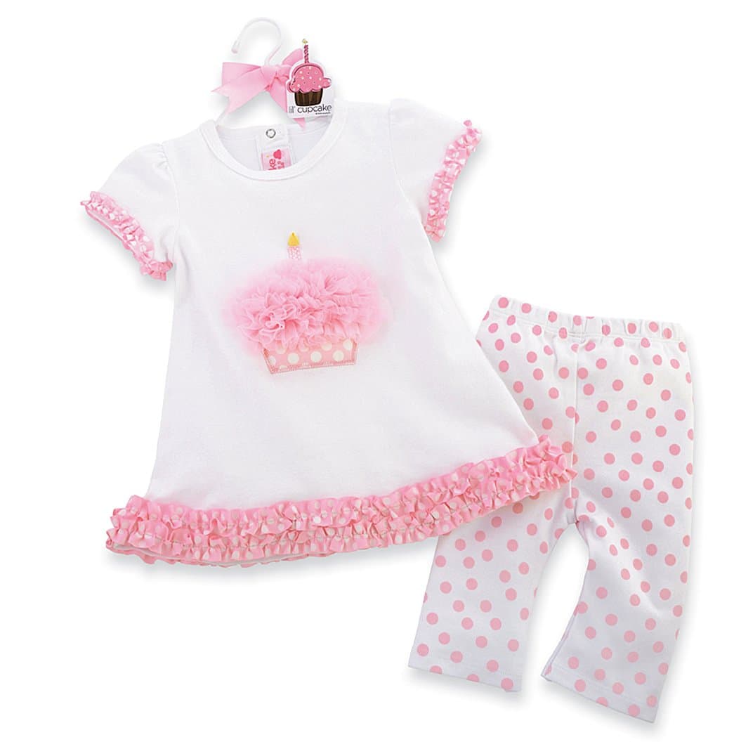 Mud Pie Cupcake Tunic and Capri Set (2T-3T)