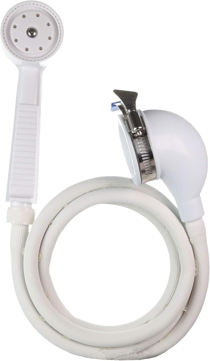 Danco 10086 VersaSpray Portable Hand Held Shower Head Sprayer Fits Bathtubs Without Diverter, 1 Pack, White