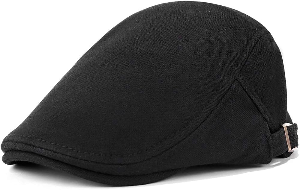 Vankerful Men's Cotton Flat Ivy Gatsby Irish Newsboy Cap Driving Hat Cabbie Cap