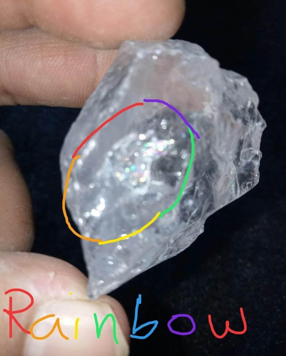 Crystal Cave Satyaloka Azeztulite Quartz Crystal 51 Gram Record Keeper Synergy 12 Stones Altar Stone Rainbow Quartz RARE