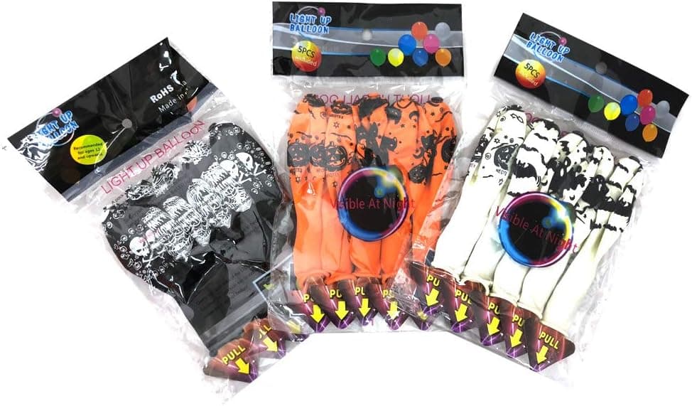 15 Pieces Balloons Flashing Lights Inside