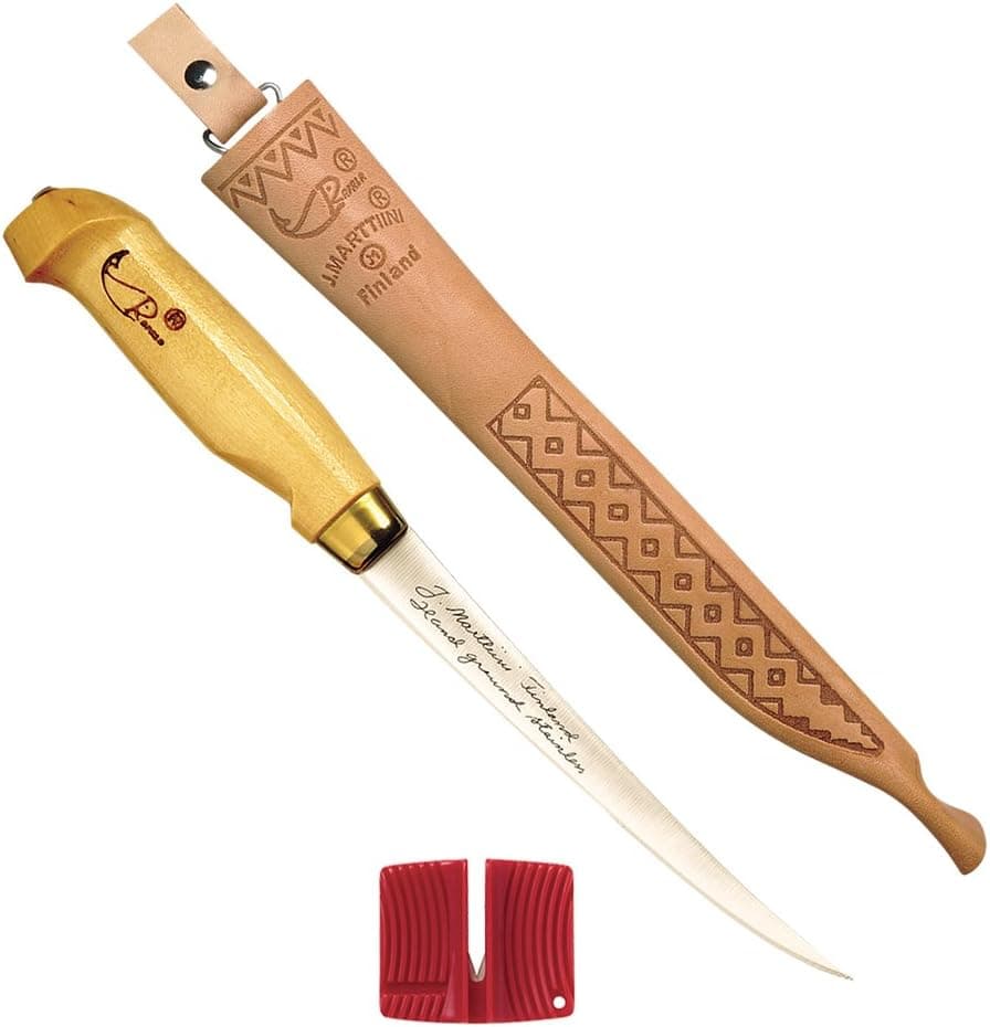 Rapala 4" Fish'n Fillet Knife / Single Stage Sharpener / Sheath