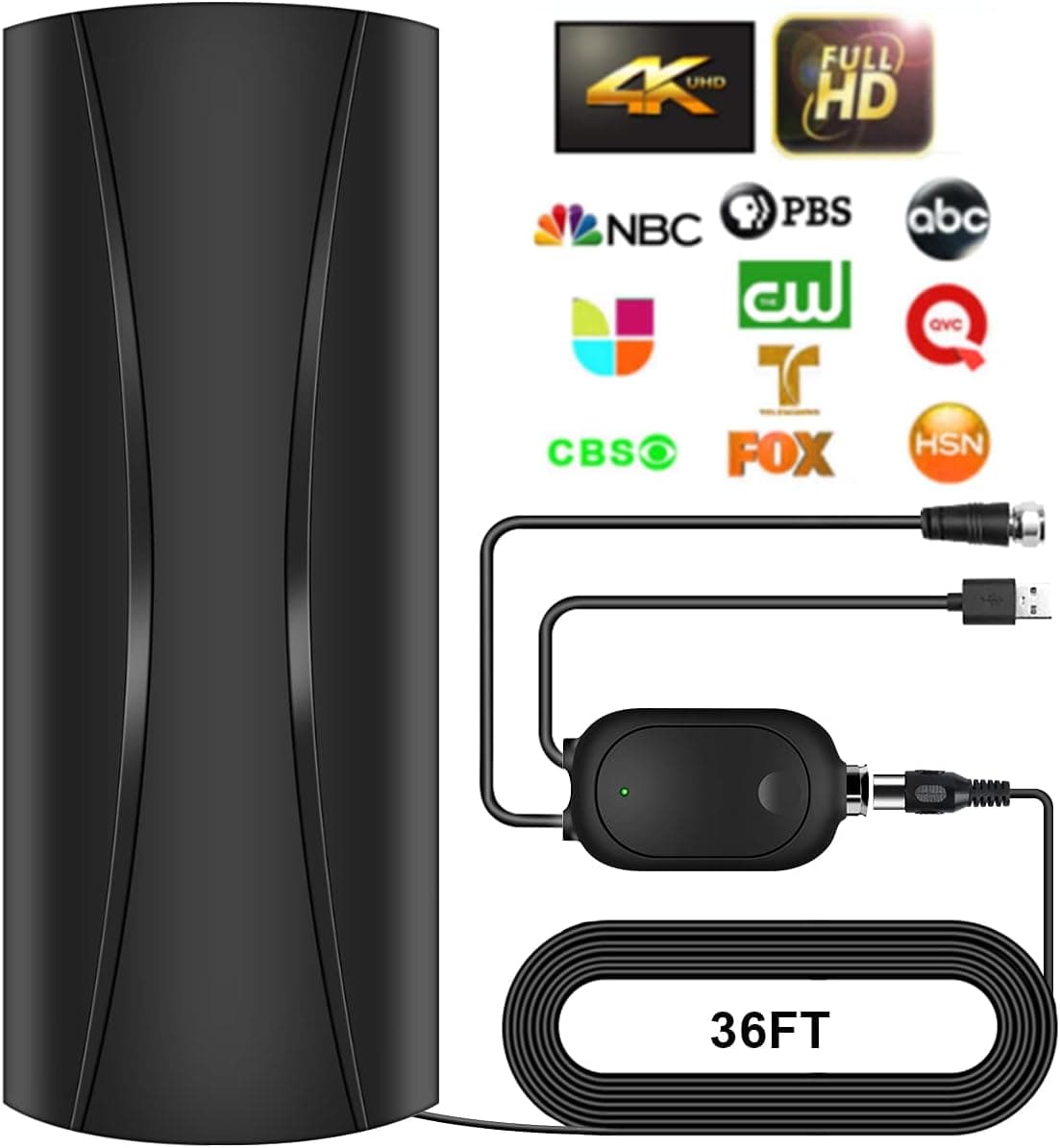 2022 Amplified Digital TV Antenna Long 420 + Miles Range, High Gain Indoor/Outdoor HD Antenna- Support 4K 1080p Digital Antenna and All Older TV's
