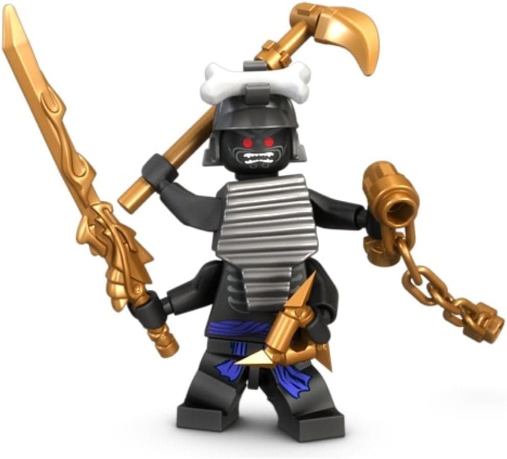 Lego Ninjago Minifigure - Lord Garmadon with Gold Weapons (9450)