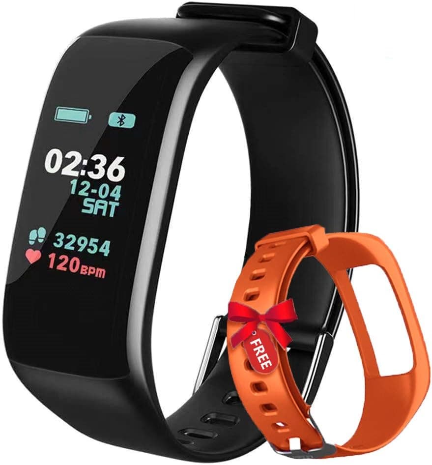 Fitness Tracker,Activity Tracker Watch with Heart Rate Blood Pressure Blood Oxygen Monitor,Waterproof Smart Fitness Band with Step Counter,Calorie Counter,Sleep Monitor for Kids Women and Men (Lime)
