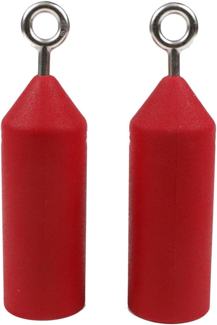 Atomik Rock Climbing Holds 2.75 inch Pipes Set of 2 in Red for Grip and Strength Training As Seen on American Ninja Warrior