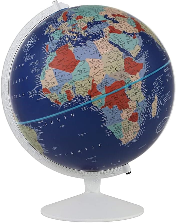 Replogle Sailor- Velvety Texture Nautical Themed Political World Globe, Designer Series(12"/30cm Diameter)