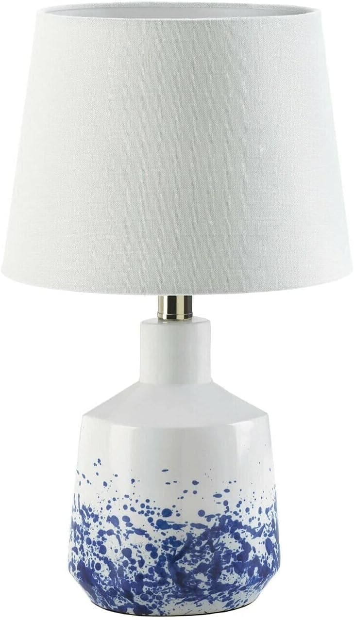 Gallery of Light White and Blue Splash Porcelain Table Lamp
