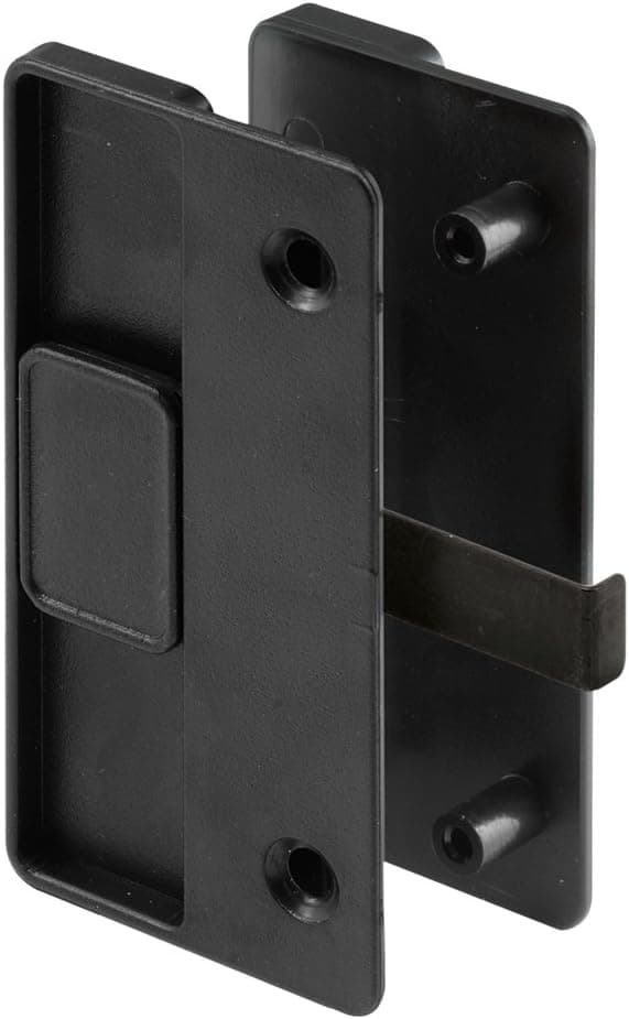 Slide-Co 124752 Sliding Screen Door Handle, 1" Thick Door ,3 1/8" Hook Black