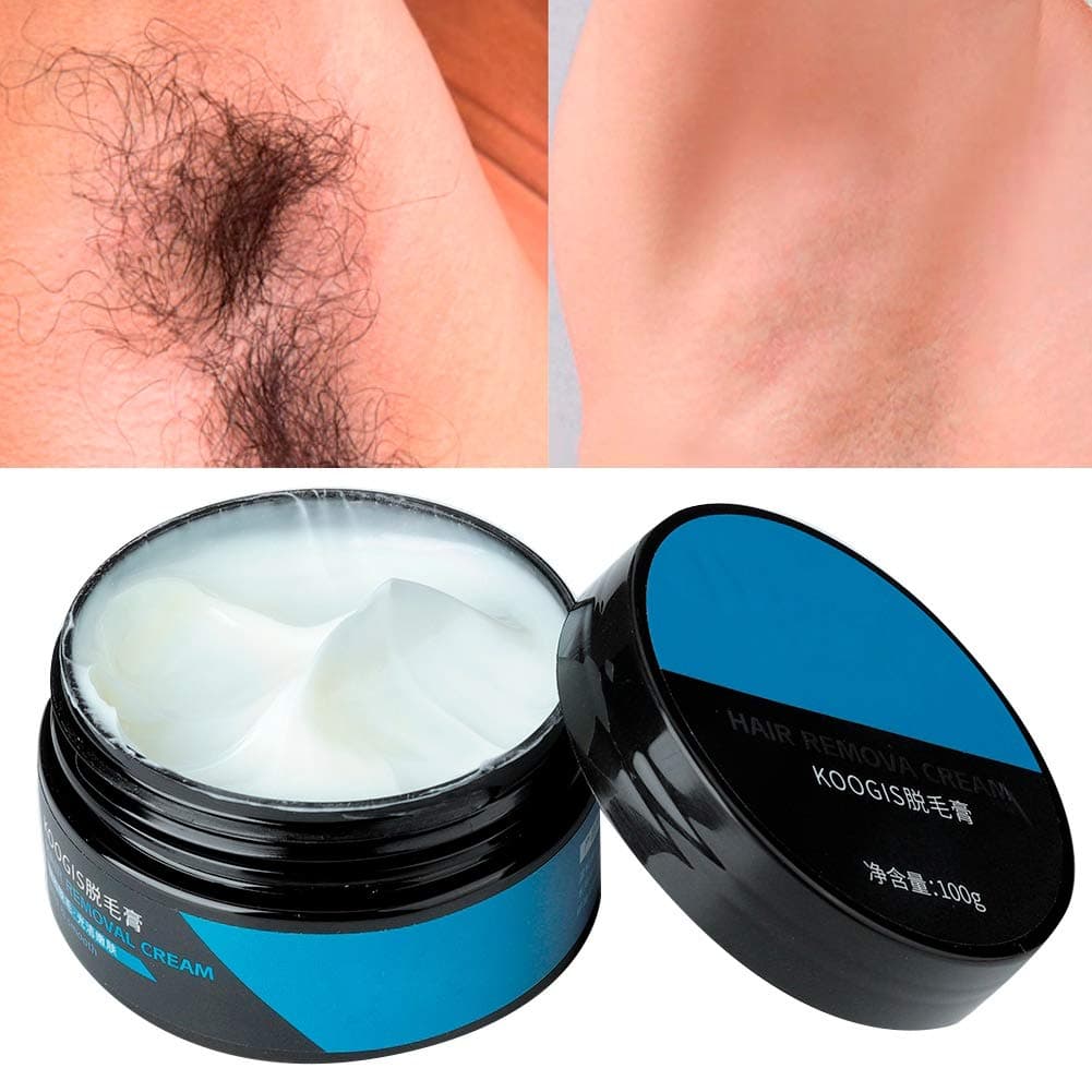 100g Hair Removal Cream,Depilatory Cream,Natural Painless Permanent Thick Hair Removal Lotion with Plastic Scraper for Women Men, Used for Arm Bikini Line Legs and Underarm Smooth and soft skin