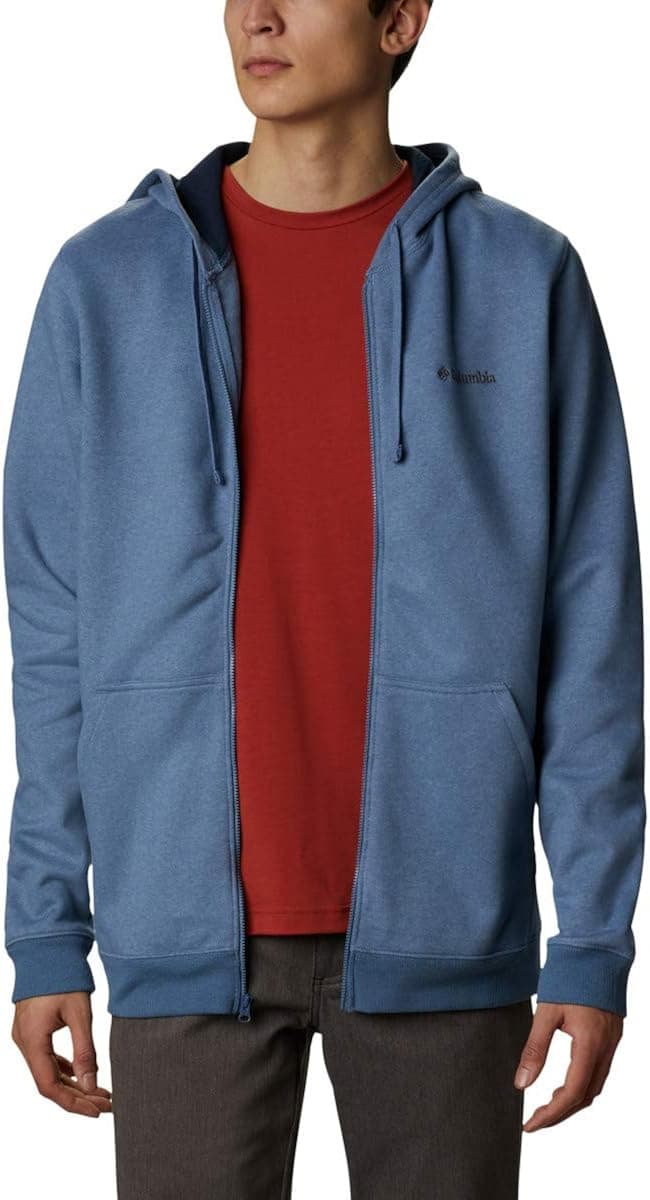 Columbia Men’s Hart Mountain Full Zip Hoodie, Cotton Blend