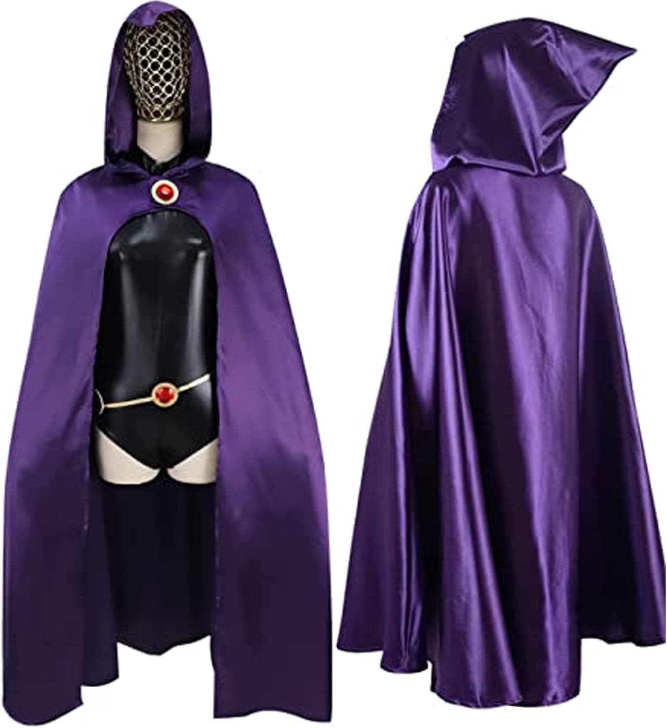 Women's Titans-Raven Cosplay Waist Belt Costume Accessories Adjustable Red Stones Chain for Costume Props