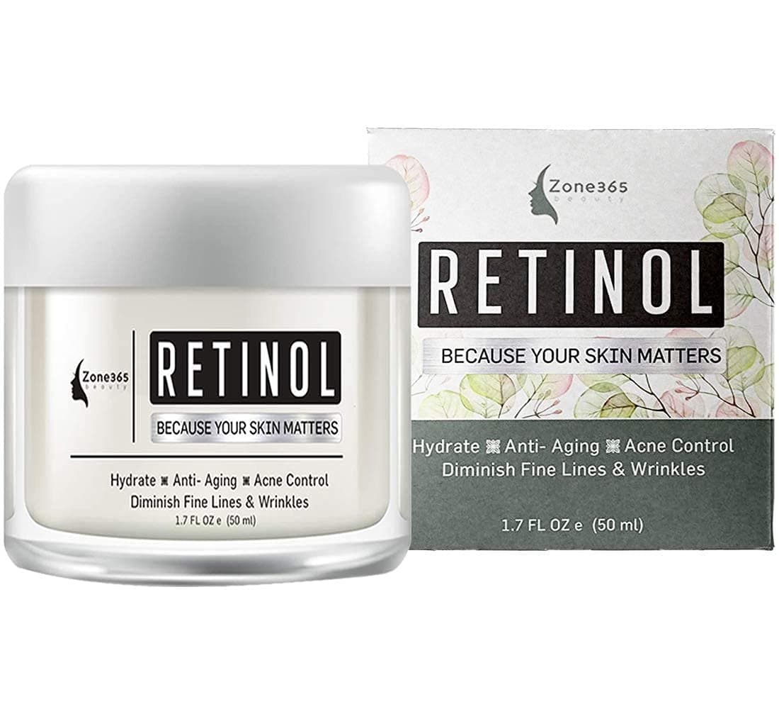 Zone - 365 Retinol Moisturizing Facial Cream, Anti Aging Cream, Effective Formula with Nourishing Ingredients Reduces Fine Lines and Acne Scars to Promote Healthy Younger Looking Skin
