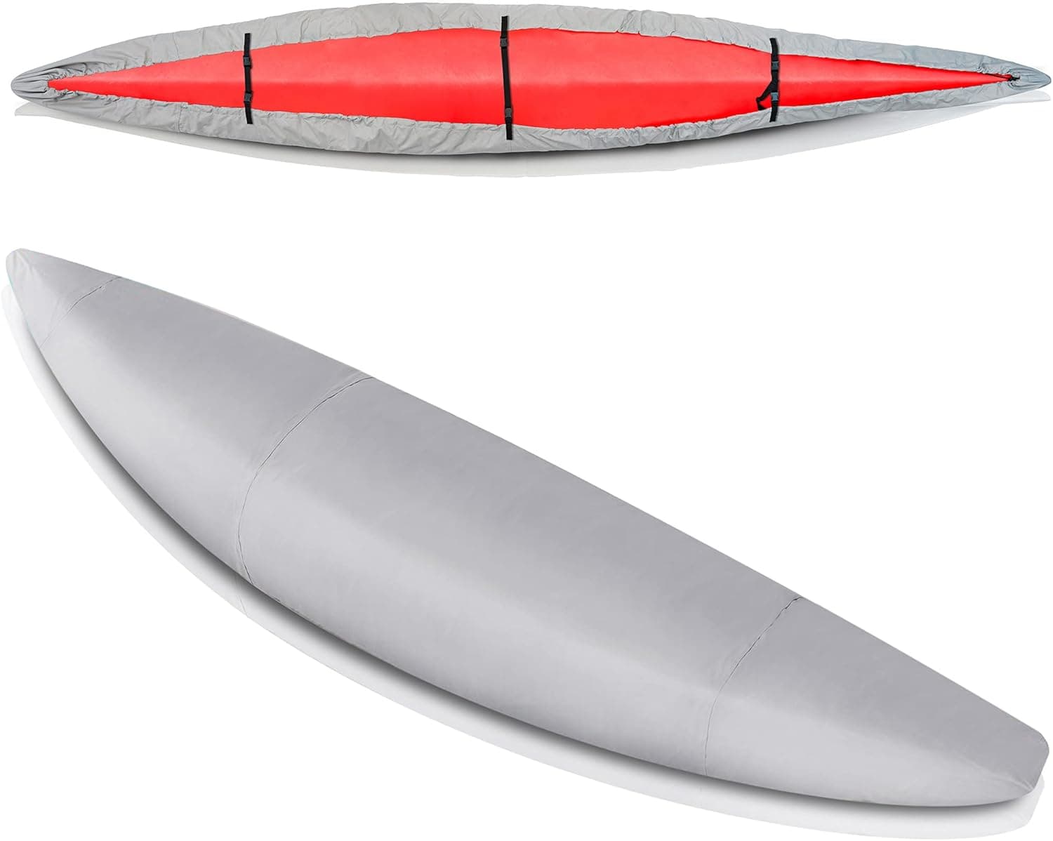 ADVENTURE PATH Kayak Cover - Waterproof UV Protection for Outdoor Kayak Storage - Universal Size Canoe Cover and Paddle Board Cover - Tough 600 Denier Coated Fabric