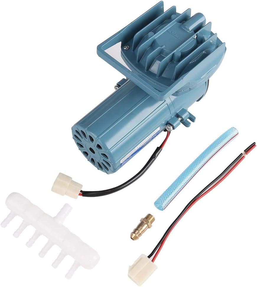 Ymiko Aquarium Air Pumps,DC 12V 35W Air Pump Aerator for Fish Pond Aquaculture Aquarium Accessory Tool Oxygen Air Pump Mute Energy Save Compresso