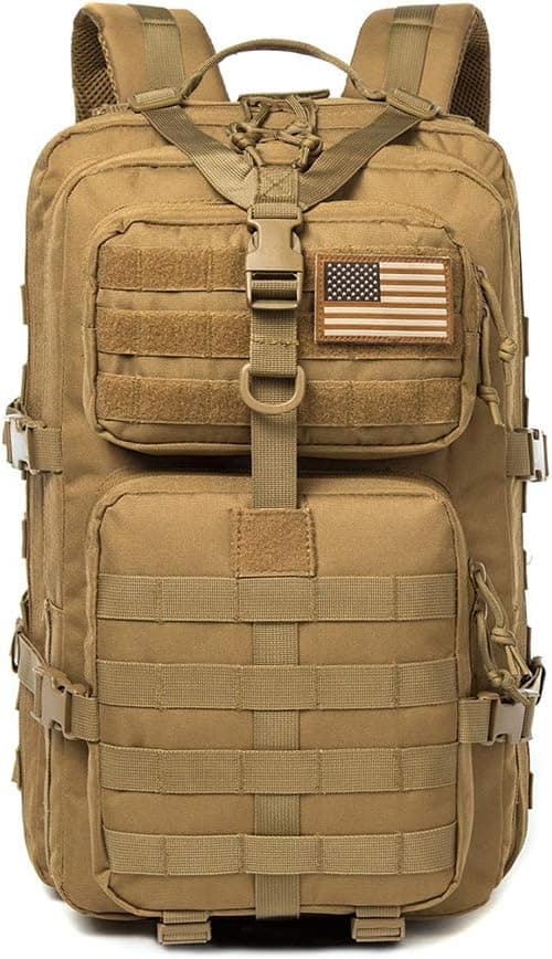 Kylebooker Tactical Backpack 40L Military 3P Molle Assault Pack Rucksack Survival Army Bag