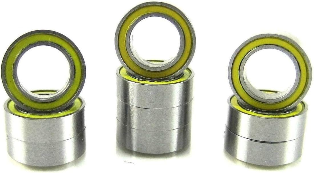 TRB RC 5x8x2.5mm Ball Bearings MR85-2RS (10) Yellow