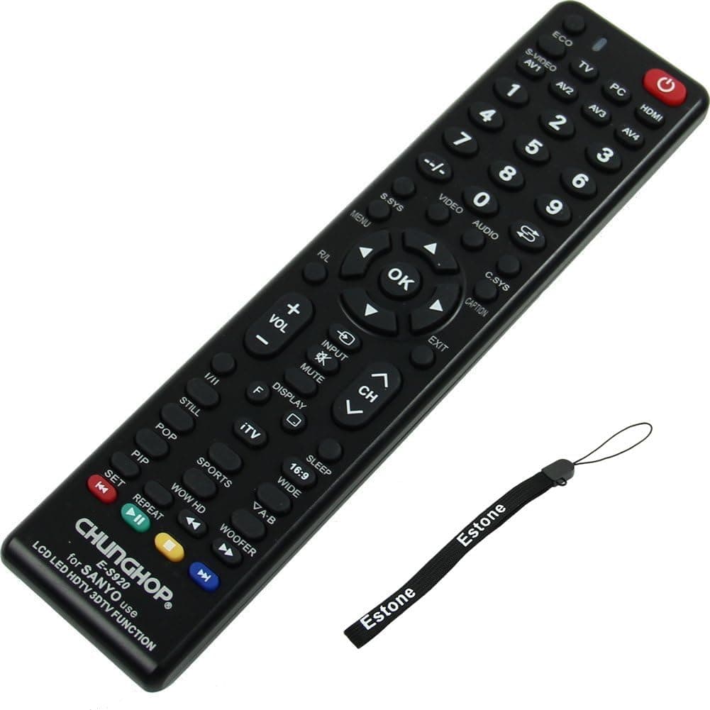 Estone New Universal Remote Control E-S920 for Sanyo Use LCD LED HDTV 3DTV Function