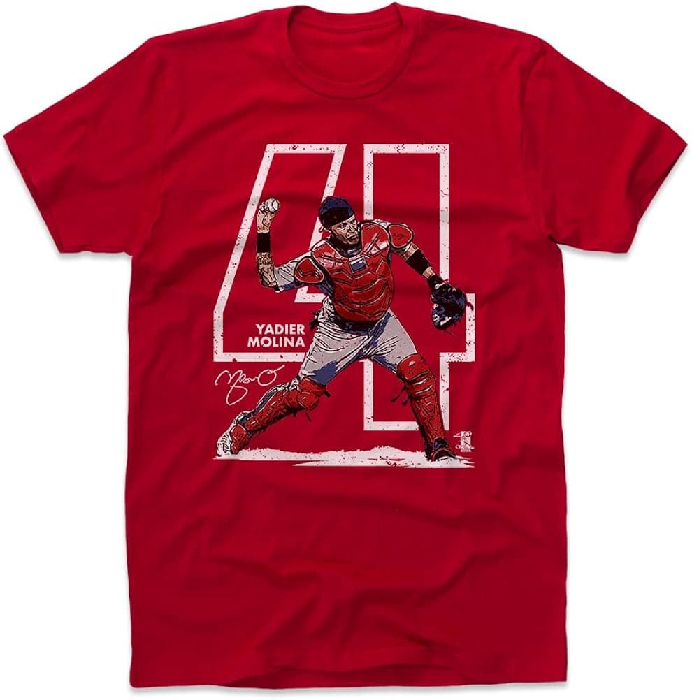 500 LEVEL Yadier Molina Shirt - Yadier Molina Outline