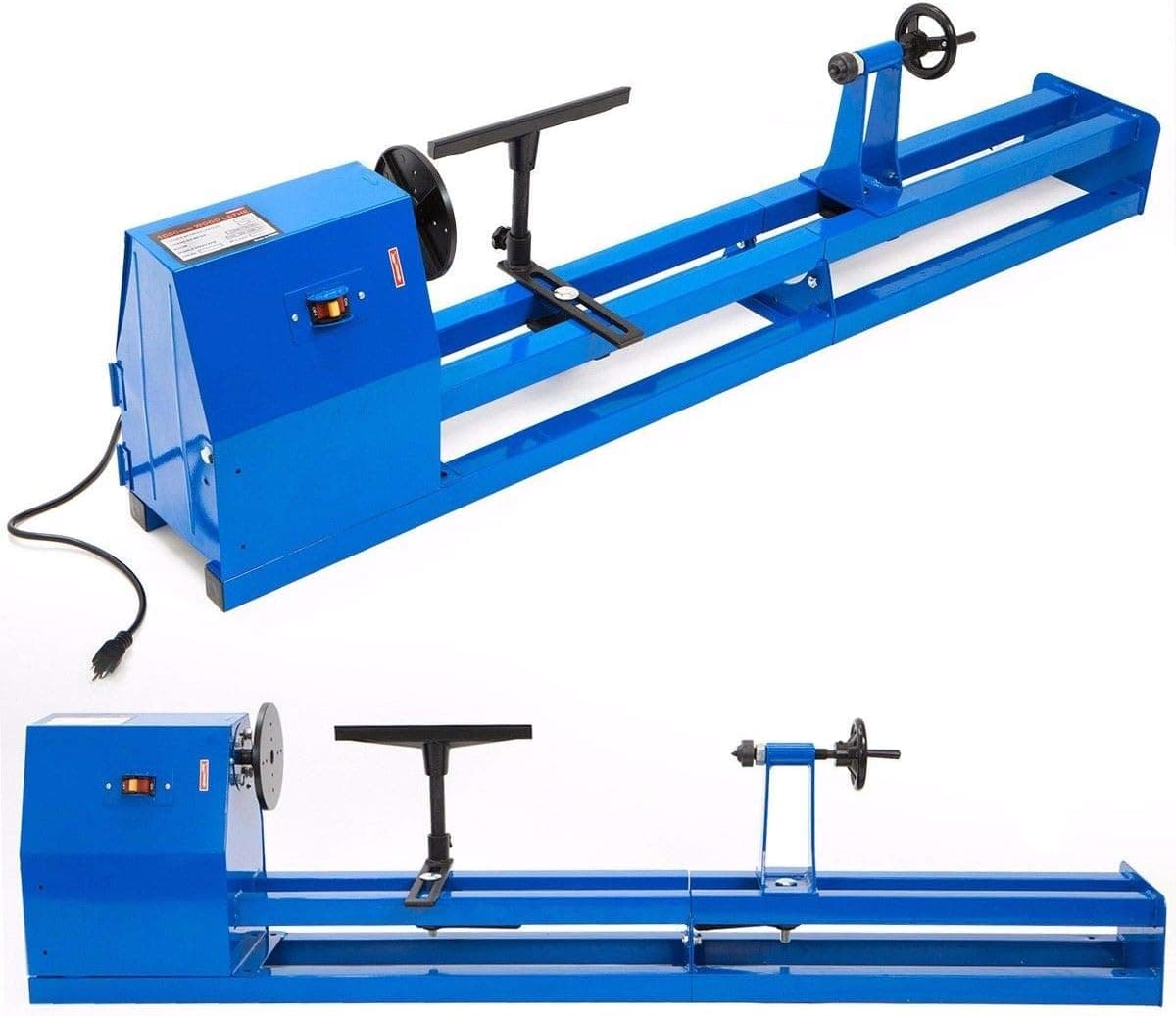 XtremepowerUS 1/2HP 4 Speed 40" inch Power Wood Turning Lathe (14" x 40") Benchtop Wood Lathe Adjustable Speed