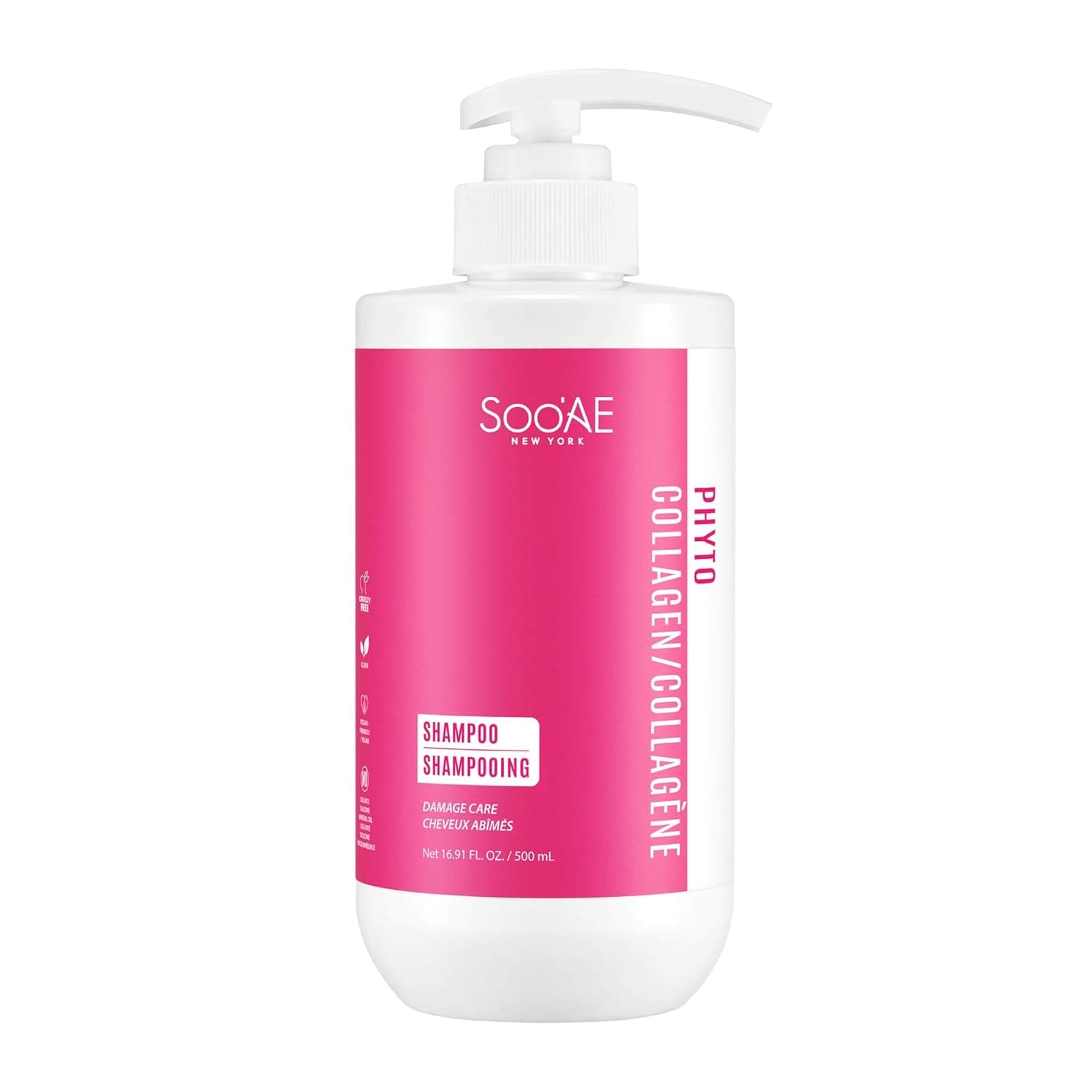 SOOAE PHYTO COLLAGEN SHAMPOO_Vegan, Cruelty-Free, Plant collagen shampoo for dry and damaged hair