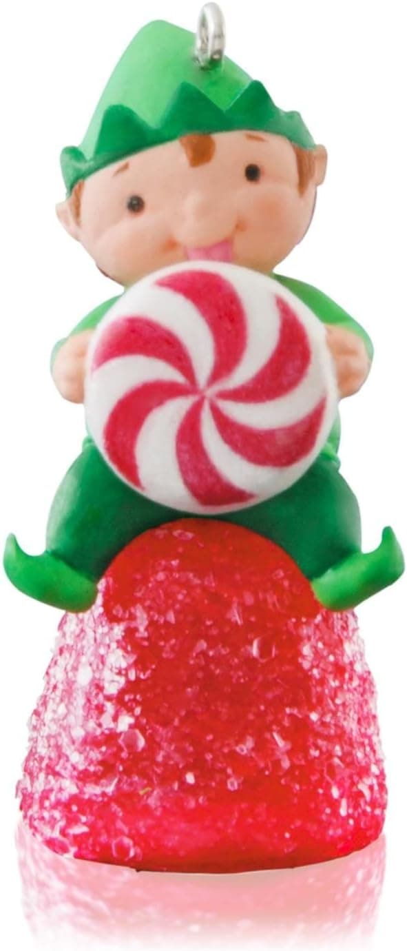 Hallmark 2014 Happy Little Elf Miniature Ornament