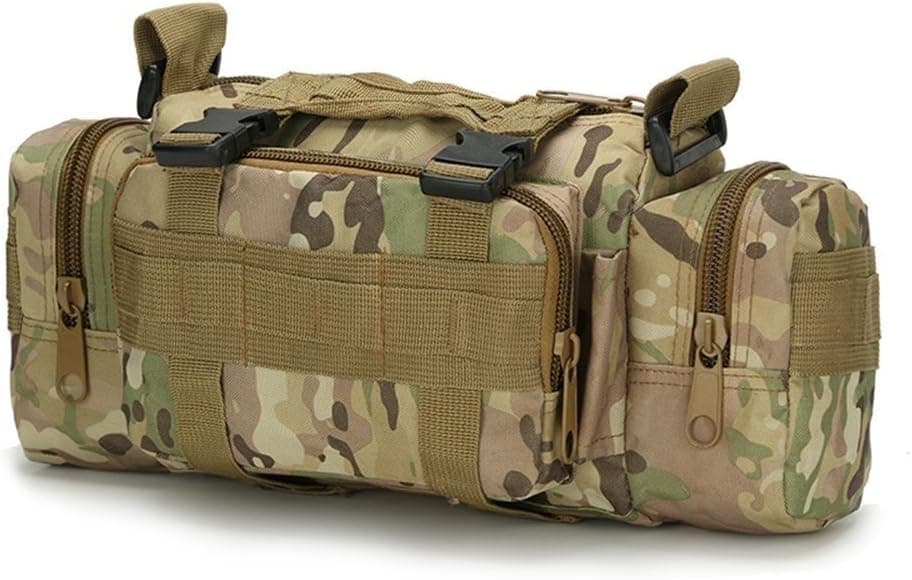 Acme Approved Durable 600D Waterproof Fablic Utility 3P Military Tactical Duffle Waist Bags (CP Camo)