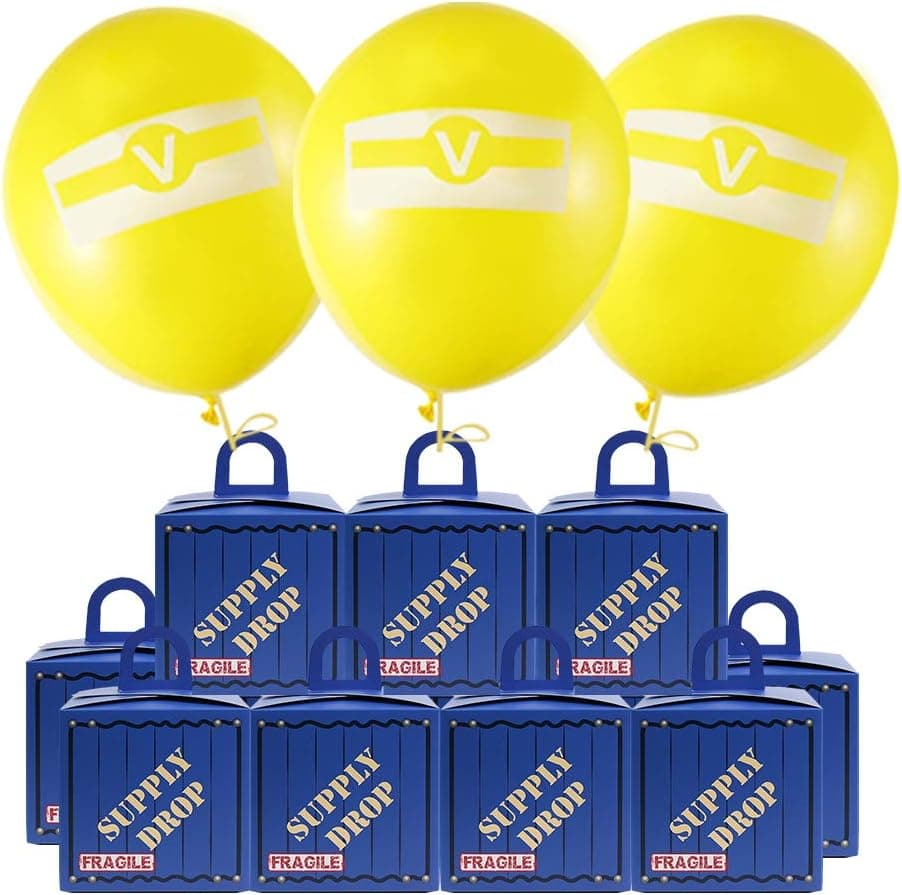 Video Game Party Box Supply Drop Box for Birthday Party Supplies Kids Party Favors Decorations