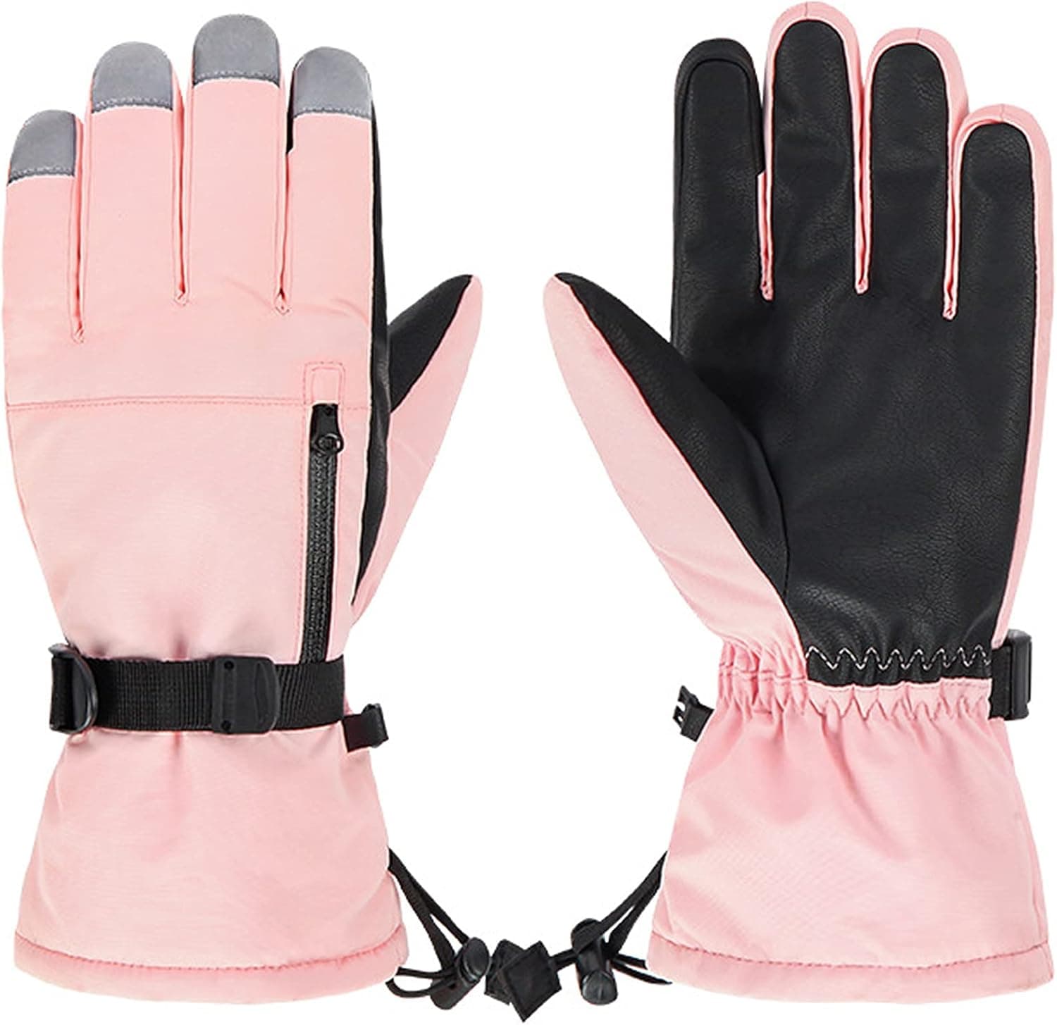 Zando Snow Gloves for Boys Girls Winter Waterproof Gloves Women Men Ski Gloves for Kids Warm Windpoof Gloves