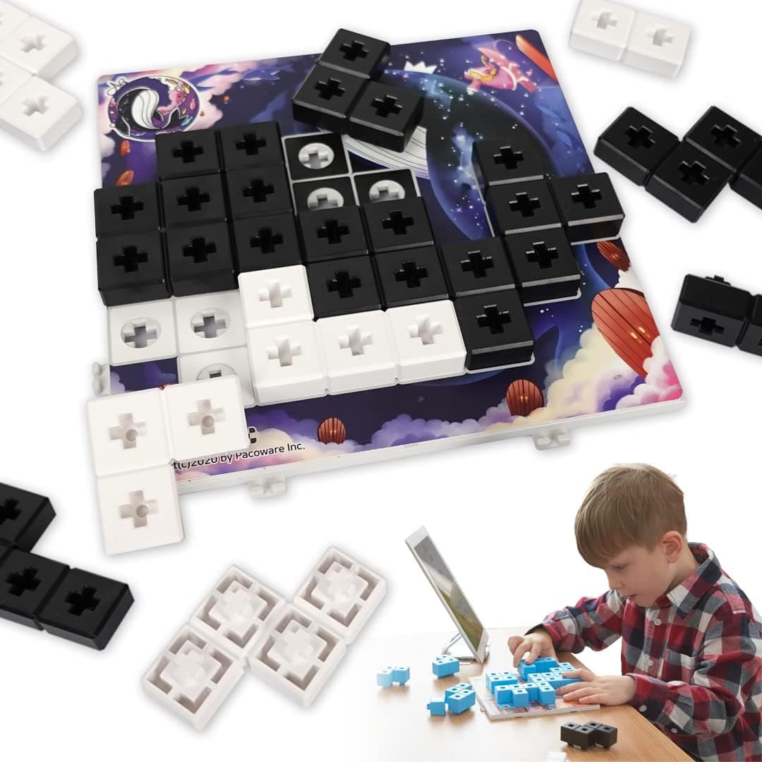AniBlock Puzzle Challenger Lite I Brain Game and STEM Toy for Boys and Girls Age 4 and 5