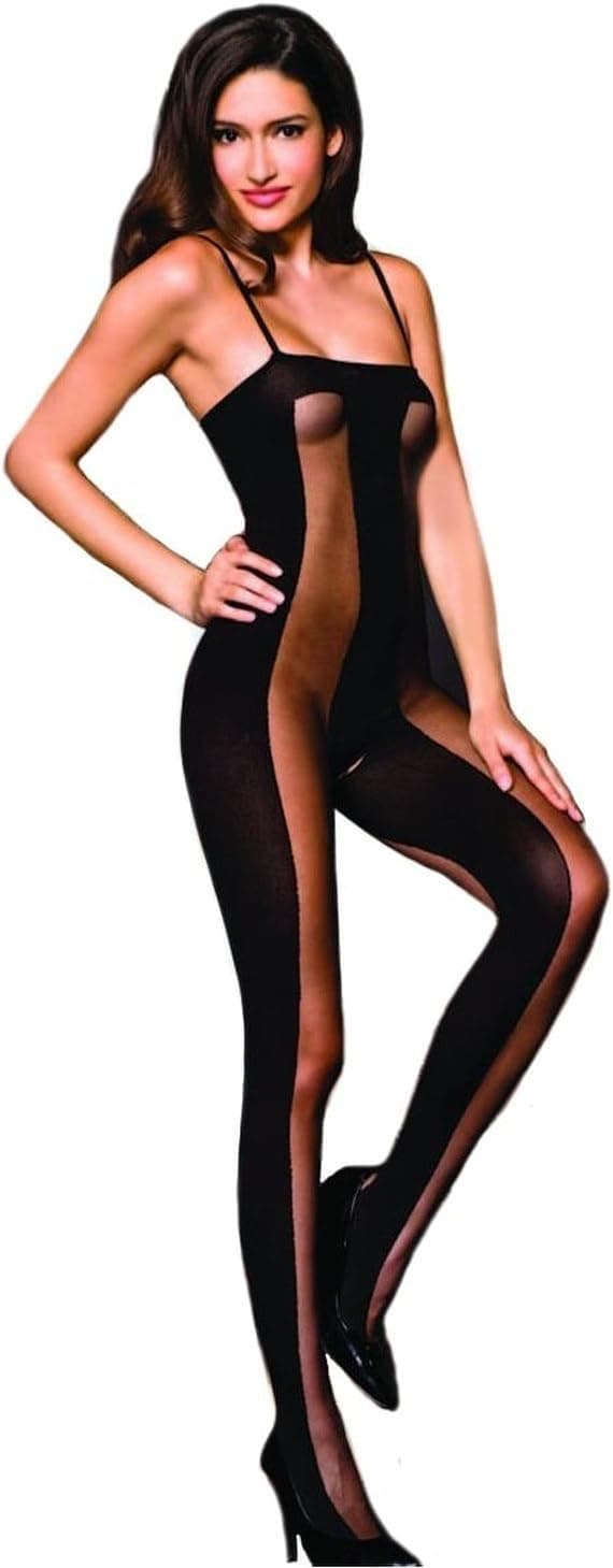 JUDIER Sexy Women Full Body Open Crotch Lingerie Tights Pantyhose Stockings