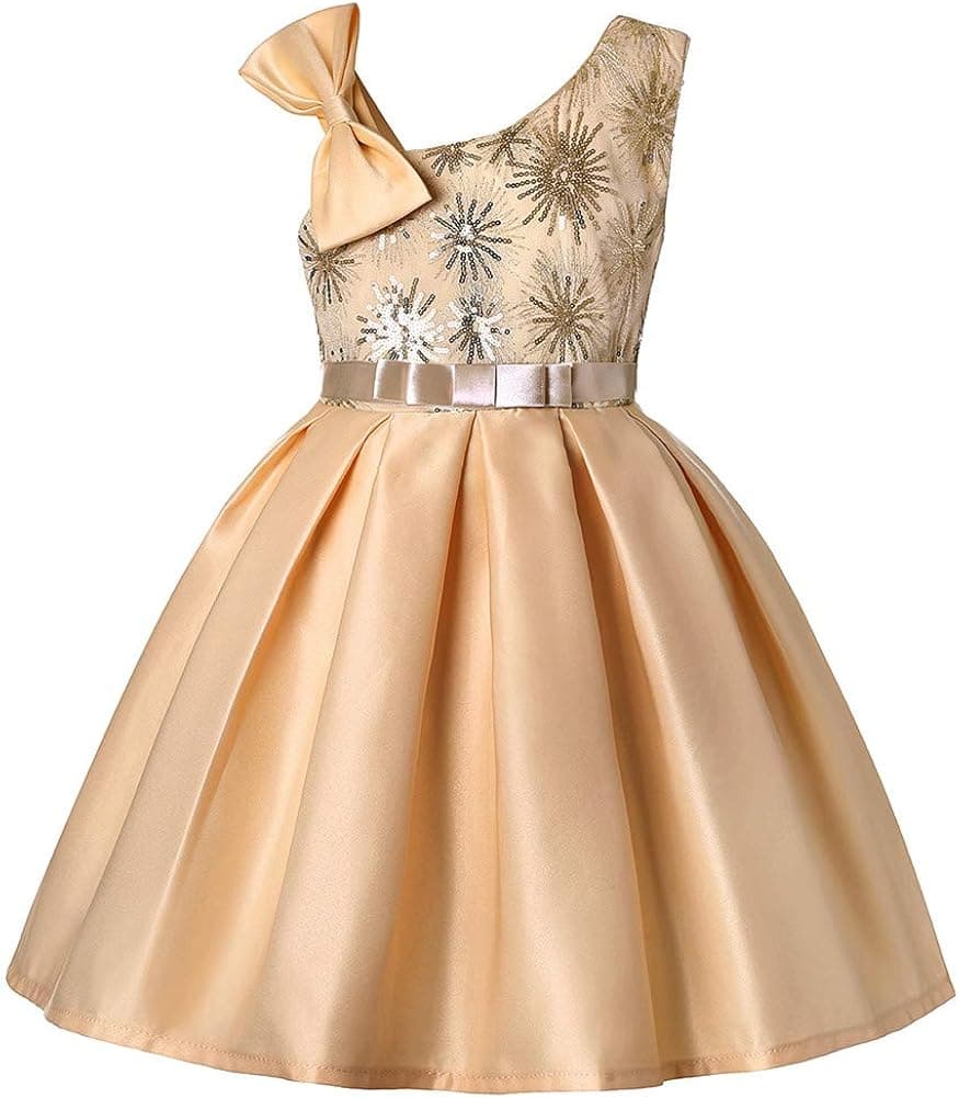 MSFENG Big Little Toddler Elegant Girls Formal Dresses for Holiday Tea Party Birthday