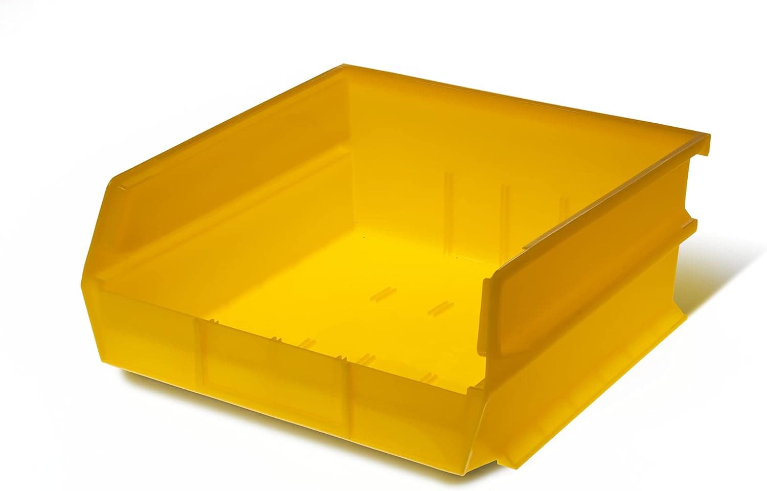 Triton Products 3-235Y LocBin Stacking, Hanging, Interlocking Polypropylene Bins 10-7/8-Inch L by 11-Inch W by 5-Inch H Yellow 6 CT