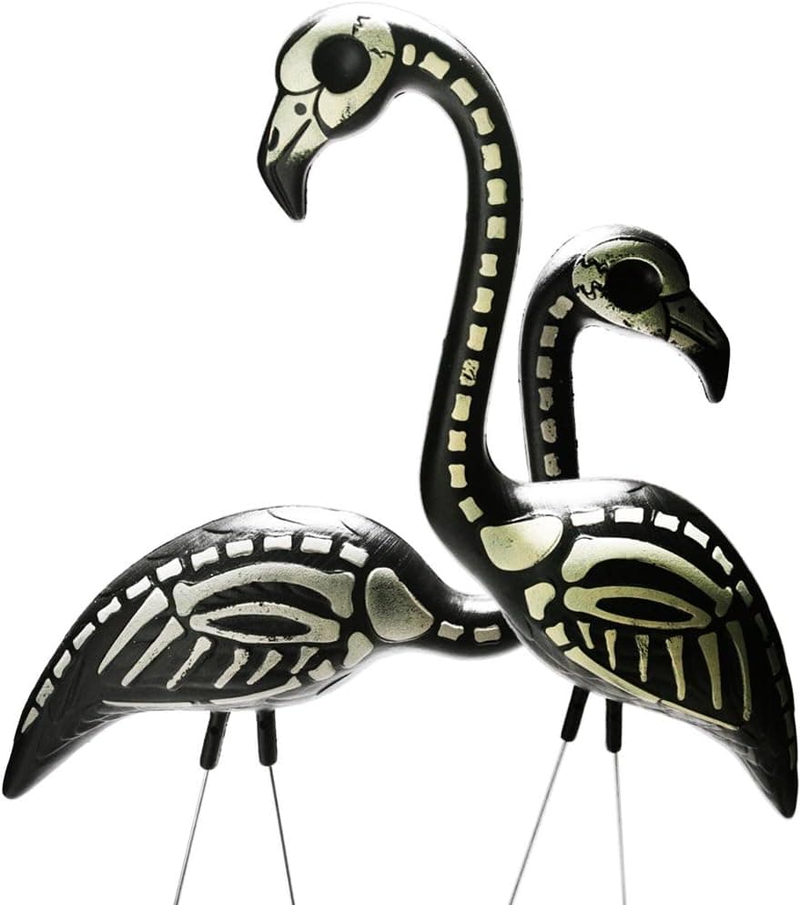 Skeleton Flamingos