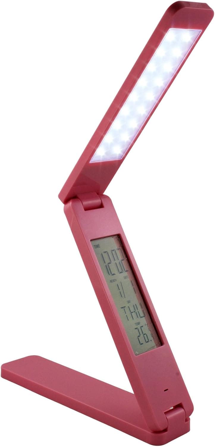 Wall Mount Portable Folding LED Reading Lamp for Bedside - Modern Table Desk Computer Lamp - Office LED Lamp - Camping Lamp - Rechargeable Camp Lantern