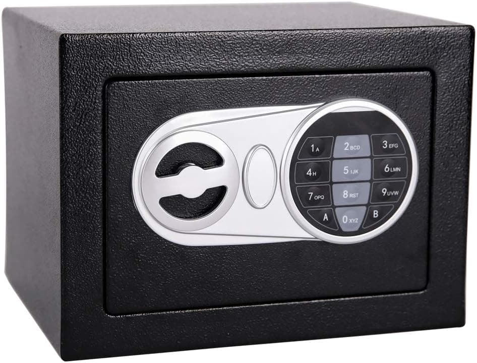 Homeyuer Security Safe Box with Induction Light,Electronic Digital Securit Safe Steel Construction,for BusinessGun Passport,Jewelry and Cash, Suitable for Use in Homes,Hotels,Dormitories and Offices