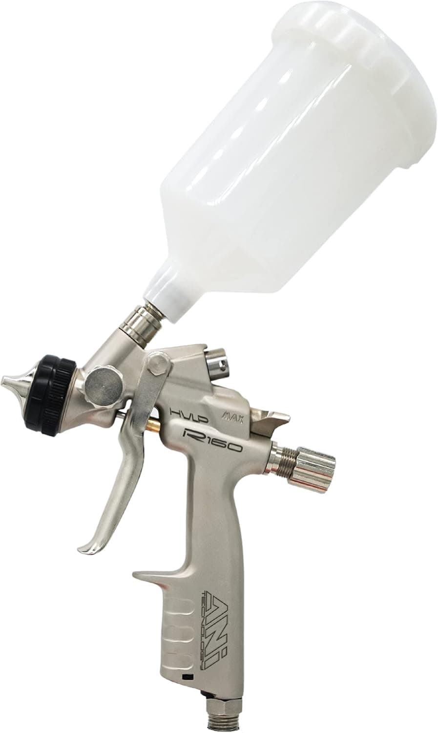 ANI HVLP R160 250 cc Mini Spray Gun with Nylon Cup (1.2 mm, Silver)