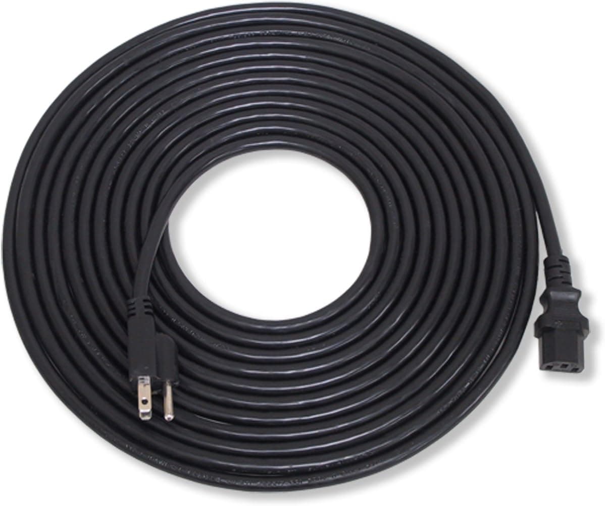GLS Audio 25ft Power Cord Cable for JBL Eon and Mackie Powered Speakers 25'