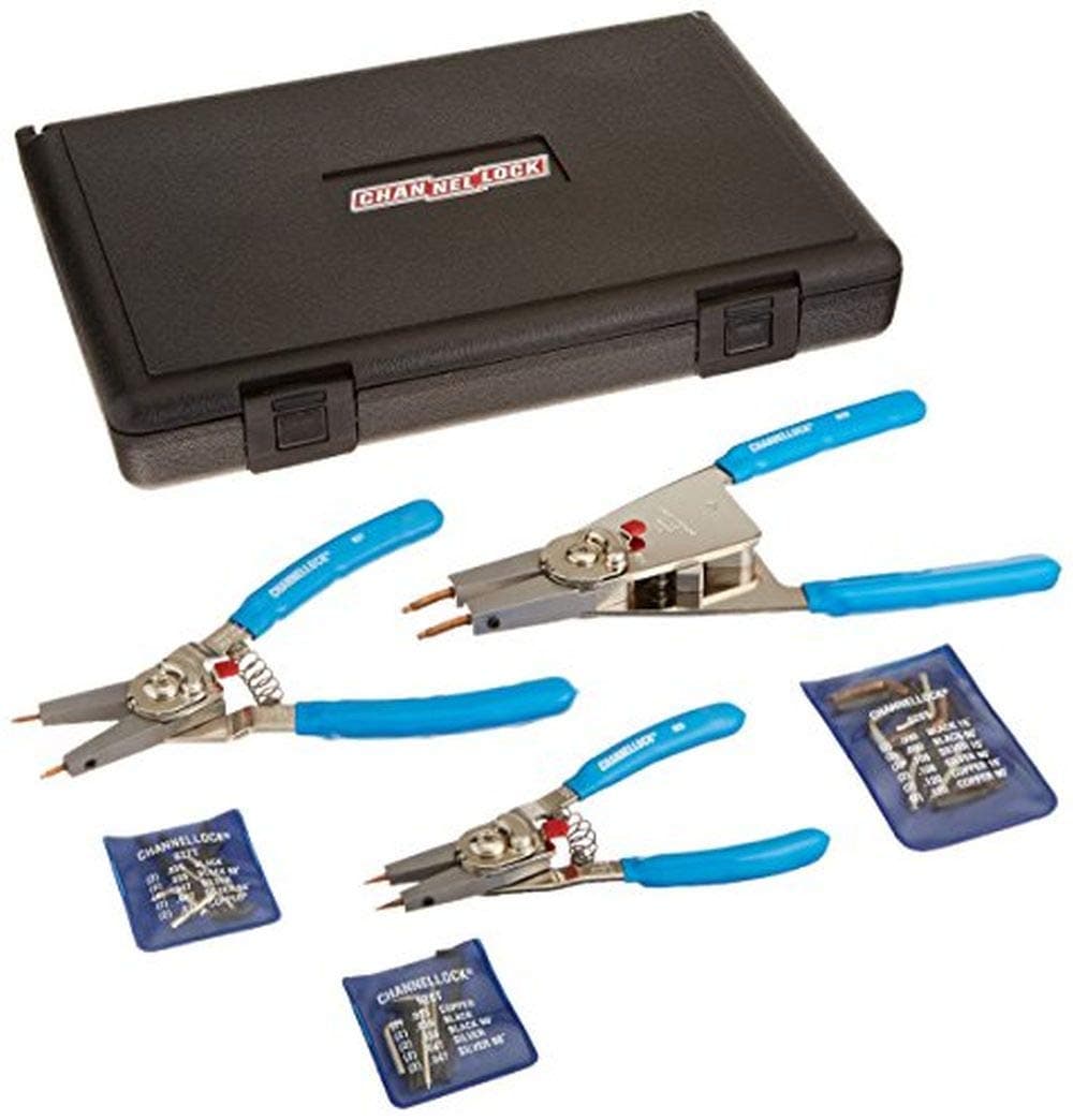 Retaining Ring Plier Set,15,90 Deg,3 pc