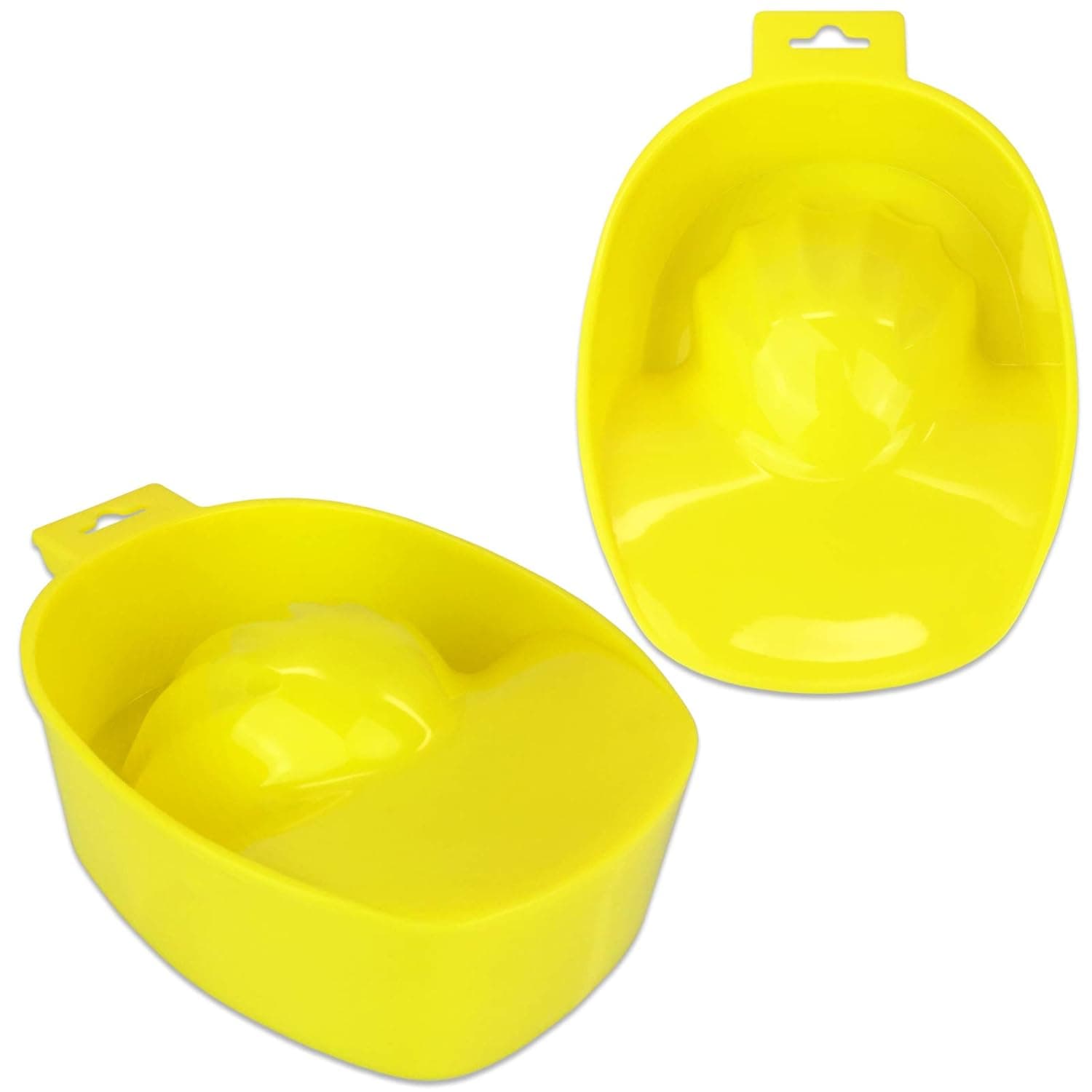 Beauticom Manicure Bowls Nail Art Hand Soak Treatment Bowls (YELLOW, 2 Pieces)
